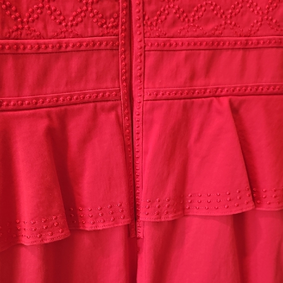 ANTONIO MELANI Red Textured Mini Dress - Picture 6 of 6